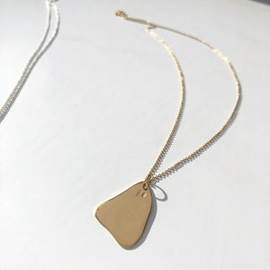 
            
                Load image into Gallery viewer, BAR Jewellery Sustainable Flux Necklace In Gold, Back View
            
        