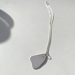 BAR Jewellery Sustainable Flux Necklace In Recycled Sterling Silver, Back View