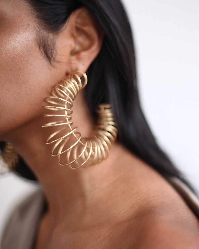 Spring Earrings | Gold Plated