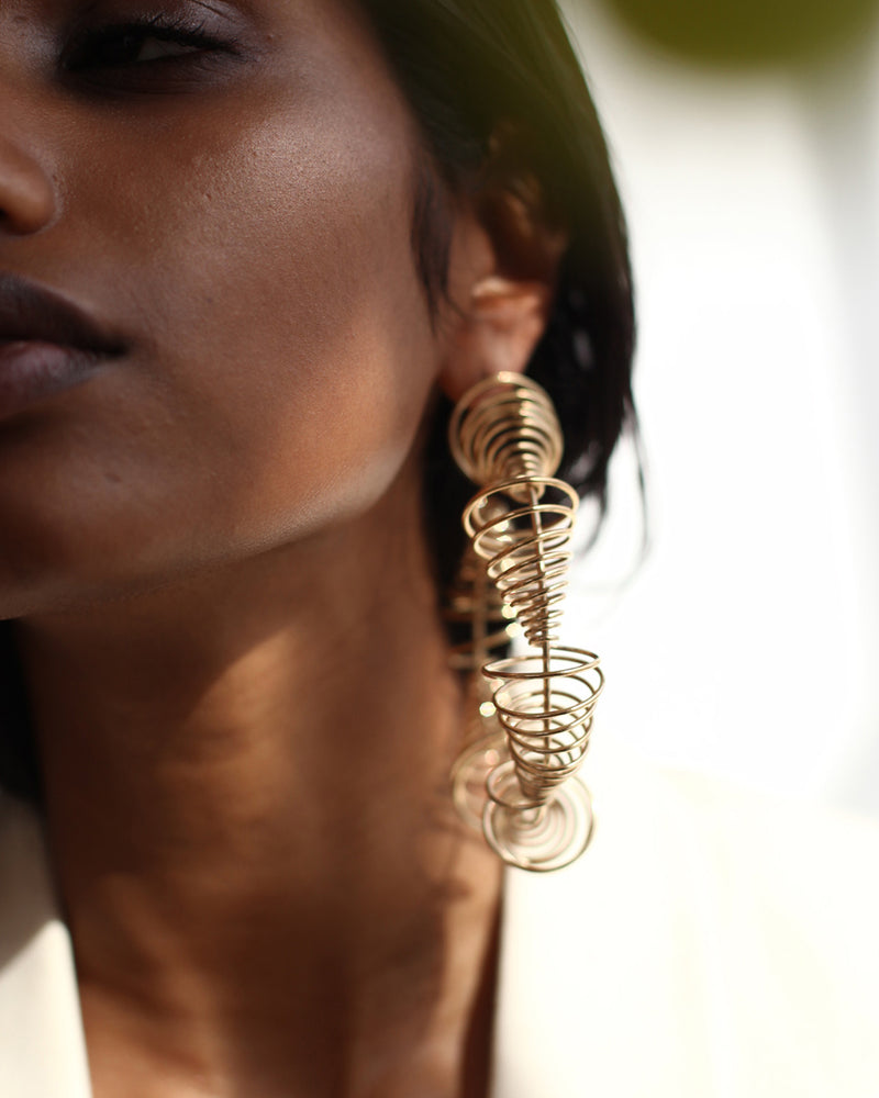 
            
                Load image into Gallery viewer, Vitesse Earrings | Gold Plated
            
        