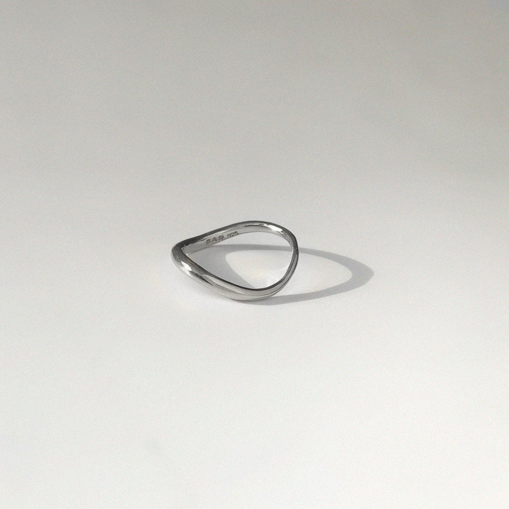 BAR Jewellery Sustainable Tide Ring In Recycled Sterling Silver