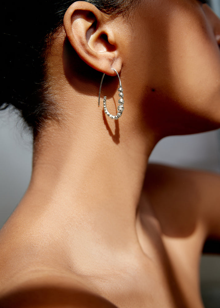 Impasto Earrings | Silver