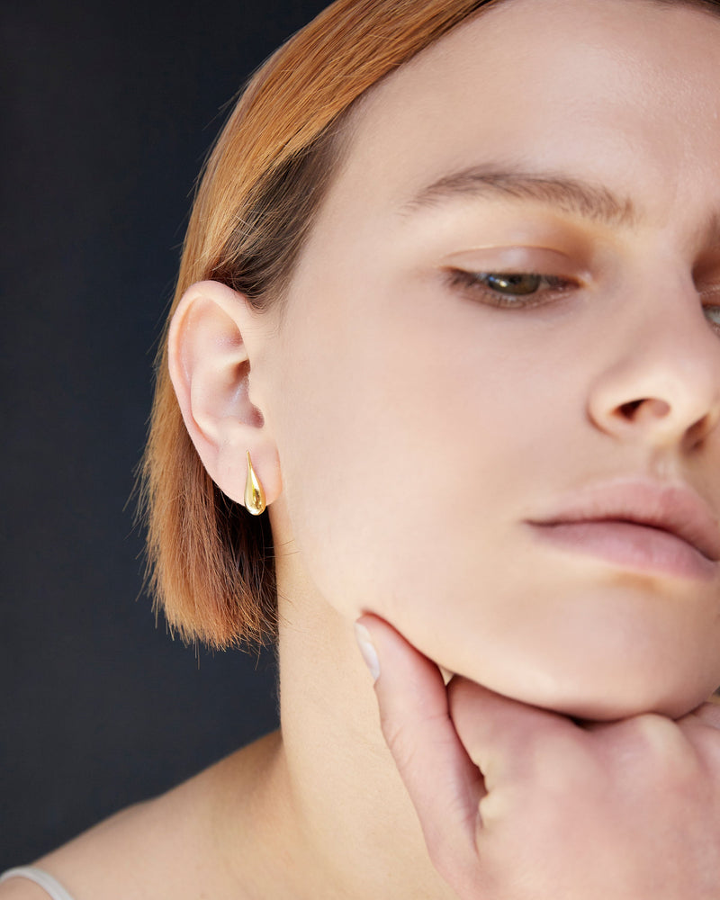 
            
                Load image into Gallery viewer, BAR Jewellery Sustainable Ina Stud Earrings In Gold
            
        