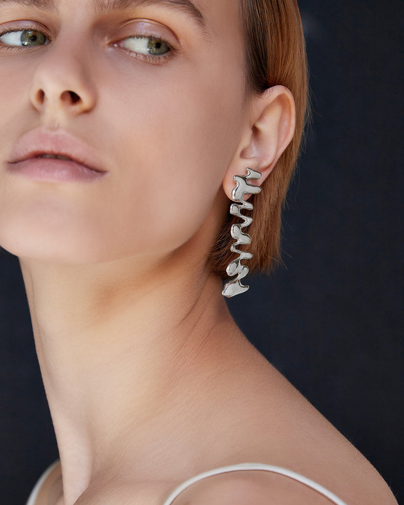 
            
                Load image into Gallery viewer, Large Vega Earrings | Silver
            
        
