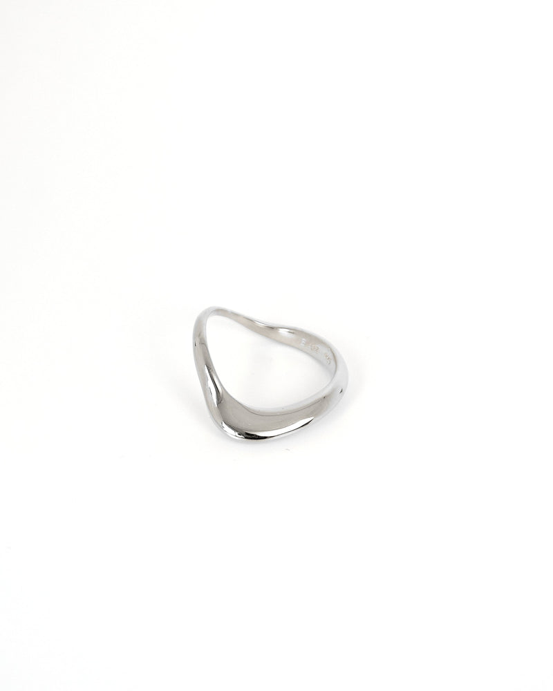 
            
                Load image into Gallery viewer, BAR Jewellery Sustainable Small Wave and Large Wave Rings In Gold
            
        