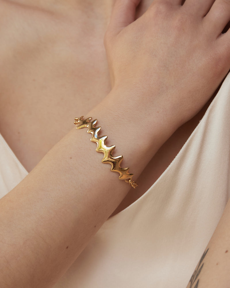 Lava Chain Bracelet | Gold Plated