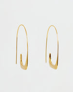 BAR Jewellery Sustainable Linea Statement Earrings In Gold