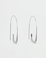 BAR Jewellery Sustainable Linea Statement Earrings In Silver