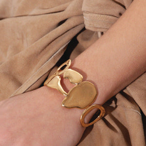 BAR Jewellery Sustainable Link Bracelet In Gold