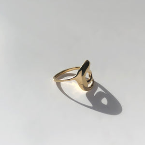 BAR Jewellery Sustainable Loop Ring In Gold