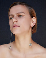 BAR Jewellery Sustainable Never Ending Road Earrings In Recycled Sterling Silver, Pierced Ear