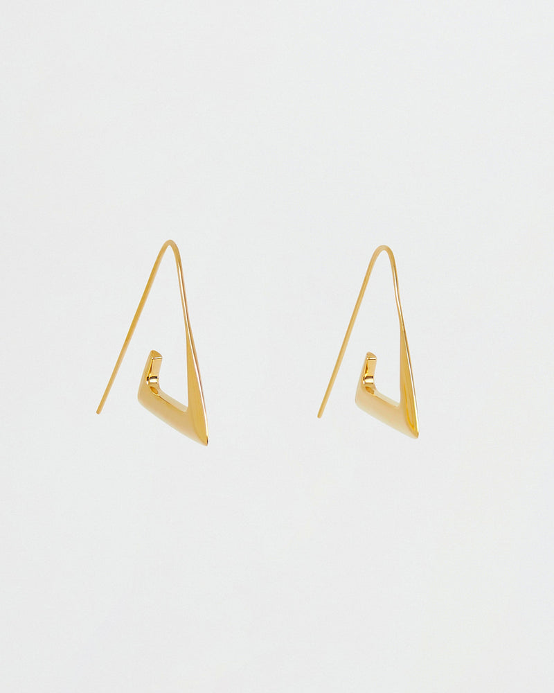 BAR Jewellery Sustainable Para Earrings In Gold Drop Style