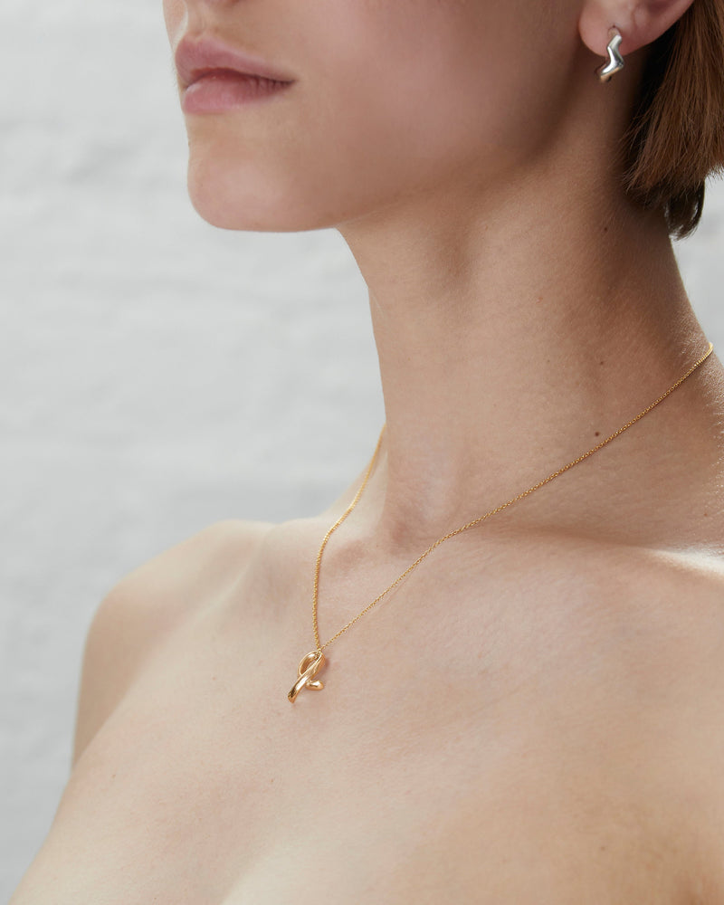 BAR Jewellery Sustainable Phi Necklace In Gold