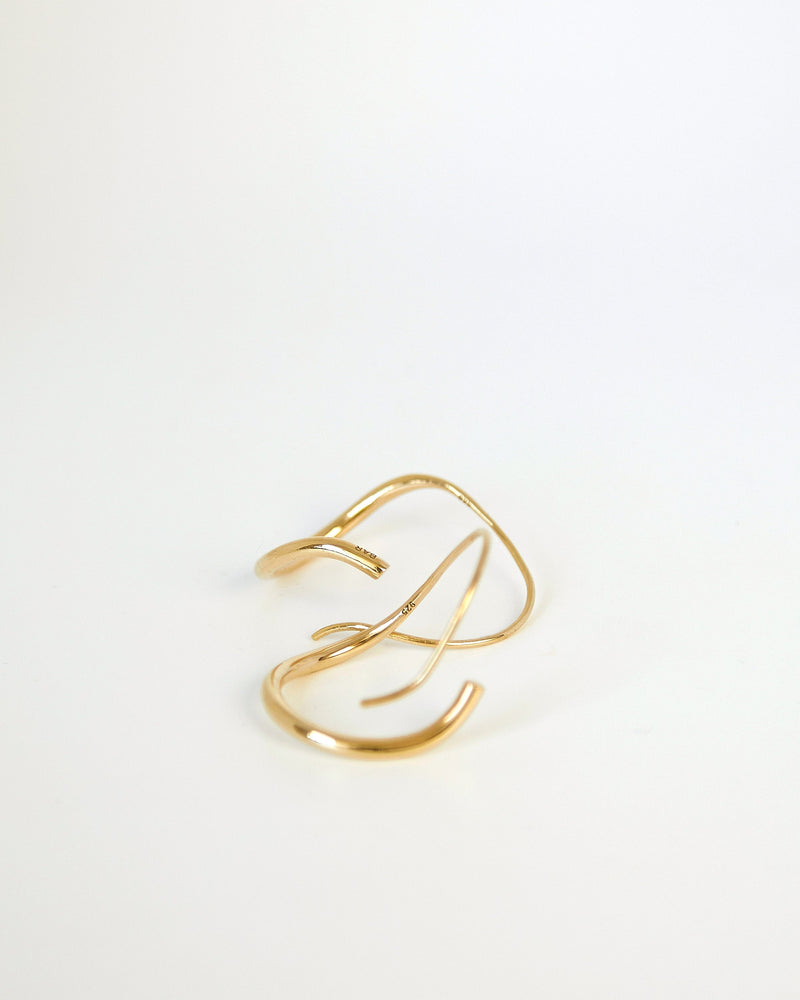 Piega Earrings | Gold Plated