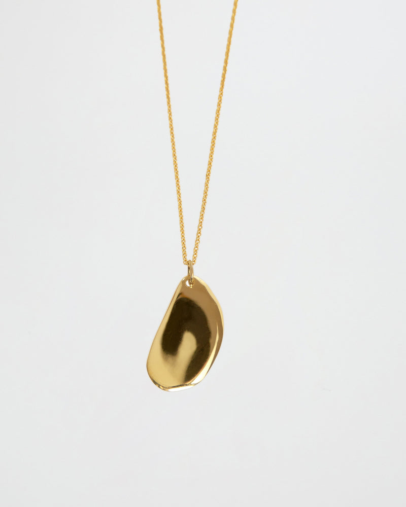 BAR Jewellery Sustainable Plate Necklace In Gold