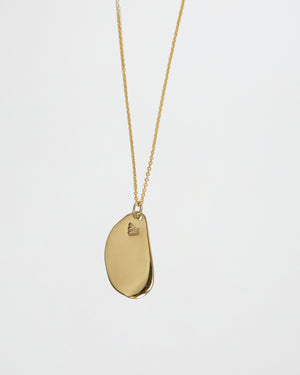 BAR Jewellery Sustainable Plate Necklace In Gold
