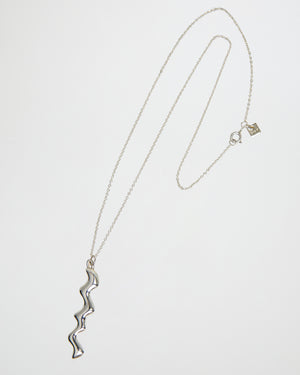 Scribble Necklace | Silver
