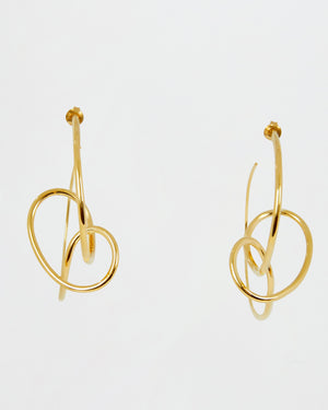 
            
                Load image into Gallery viewer, BAR Jewellery Sustainable Statement Sfera Earrings In Gold
            
        