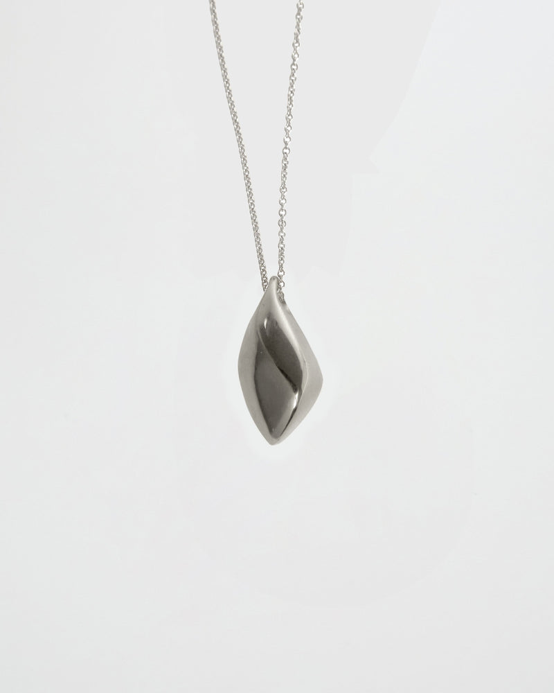BAR Jewellery Sustainable Small Calla Necklace In Recycled Sterling Silver