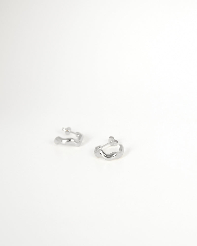 
            
                Load image into Gallery viewer, Small Scribble Earrings | Silver
            
        