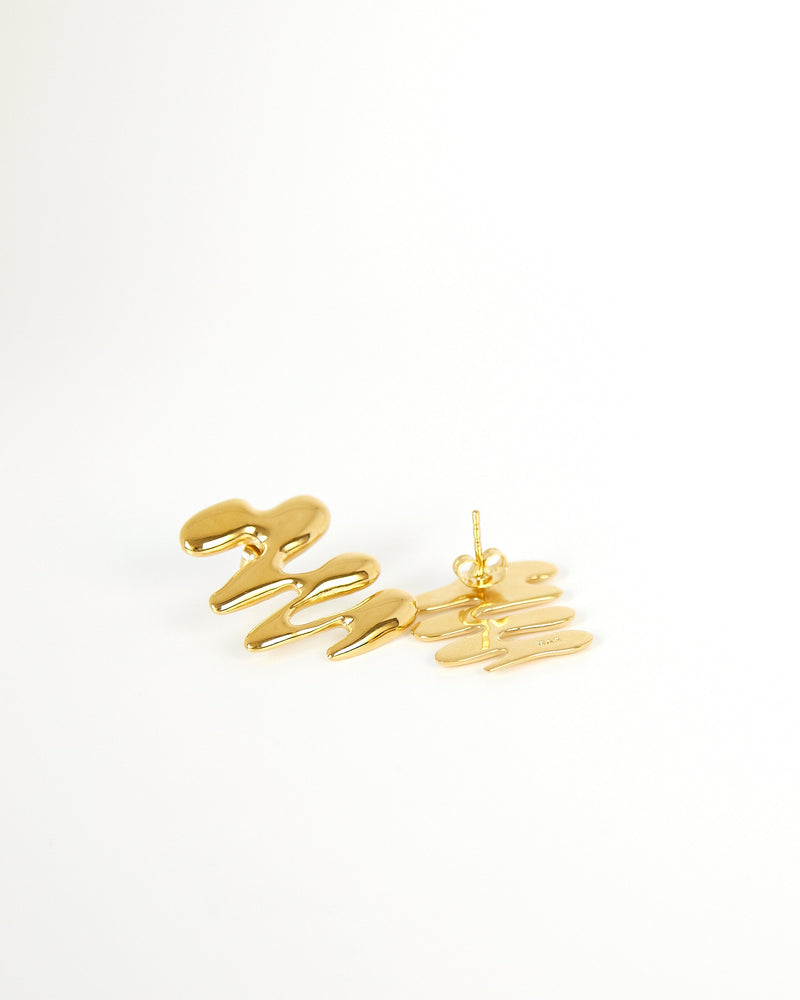 
            
                Load image into Gallery viewer, BAR Jewellery Sustainable Small Vega Earrings In Gold Drop Style
            
        