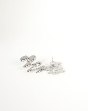 BAR Jewellery Sustainable Small Vega Earrings In Silver Drop Style
