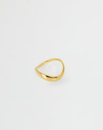 BAR Jewellery Sustainable Small Wave Ring In Gold