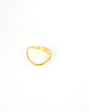 Small Wave Ring | Gold Plated