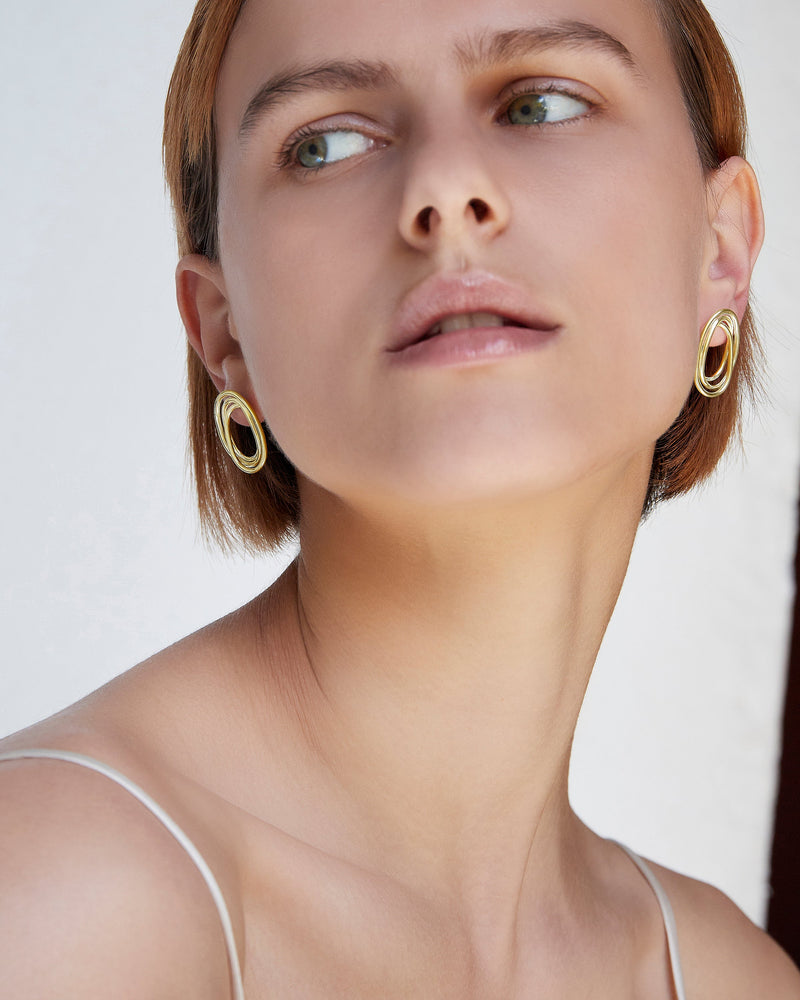 Spiro Earrings | Gold Plated