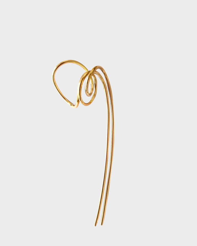 
            
                Load image into Gallery viewer, Triple Twist Hair Pin | Gold Plated
            
        