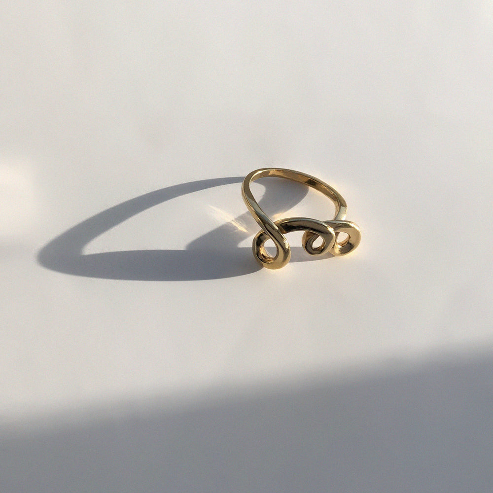 BAR Jewellery Sustainable Ember Ring In Gold