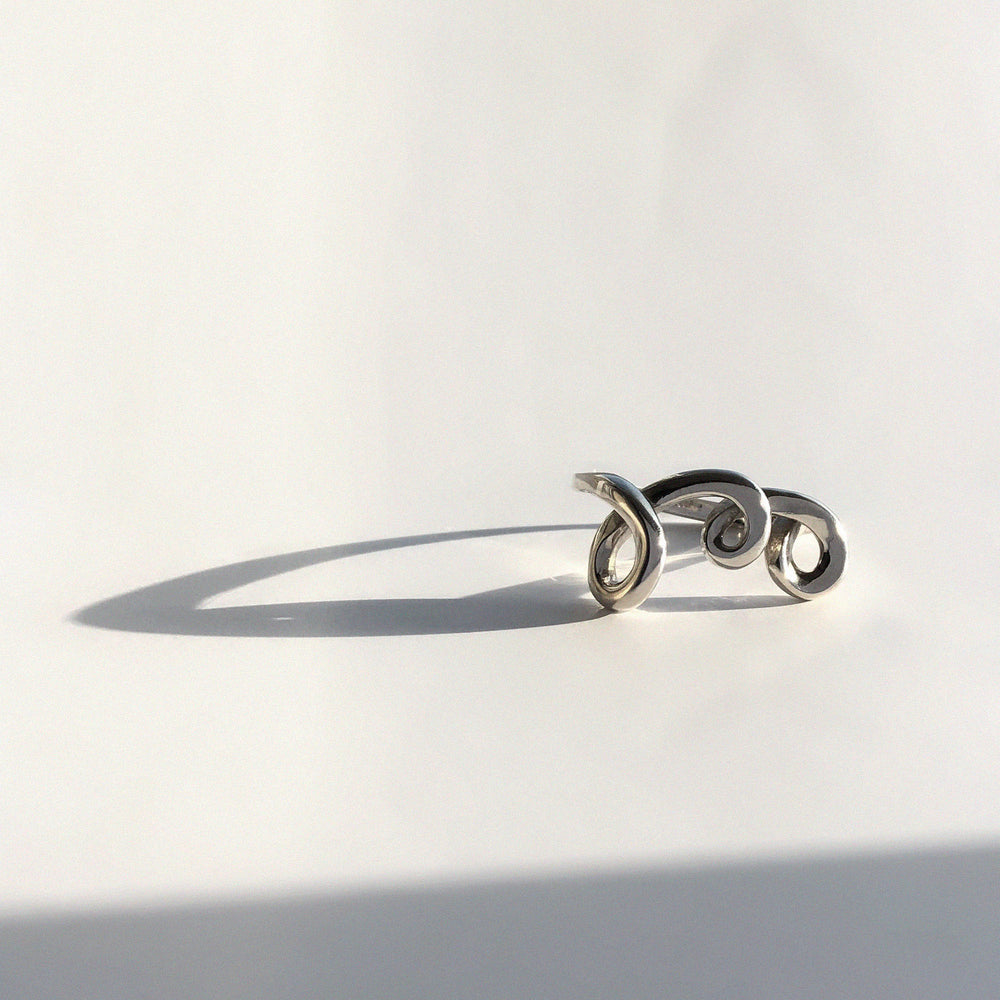 BAR Jewellery Sustainable Ember Ring In Sterling Silver